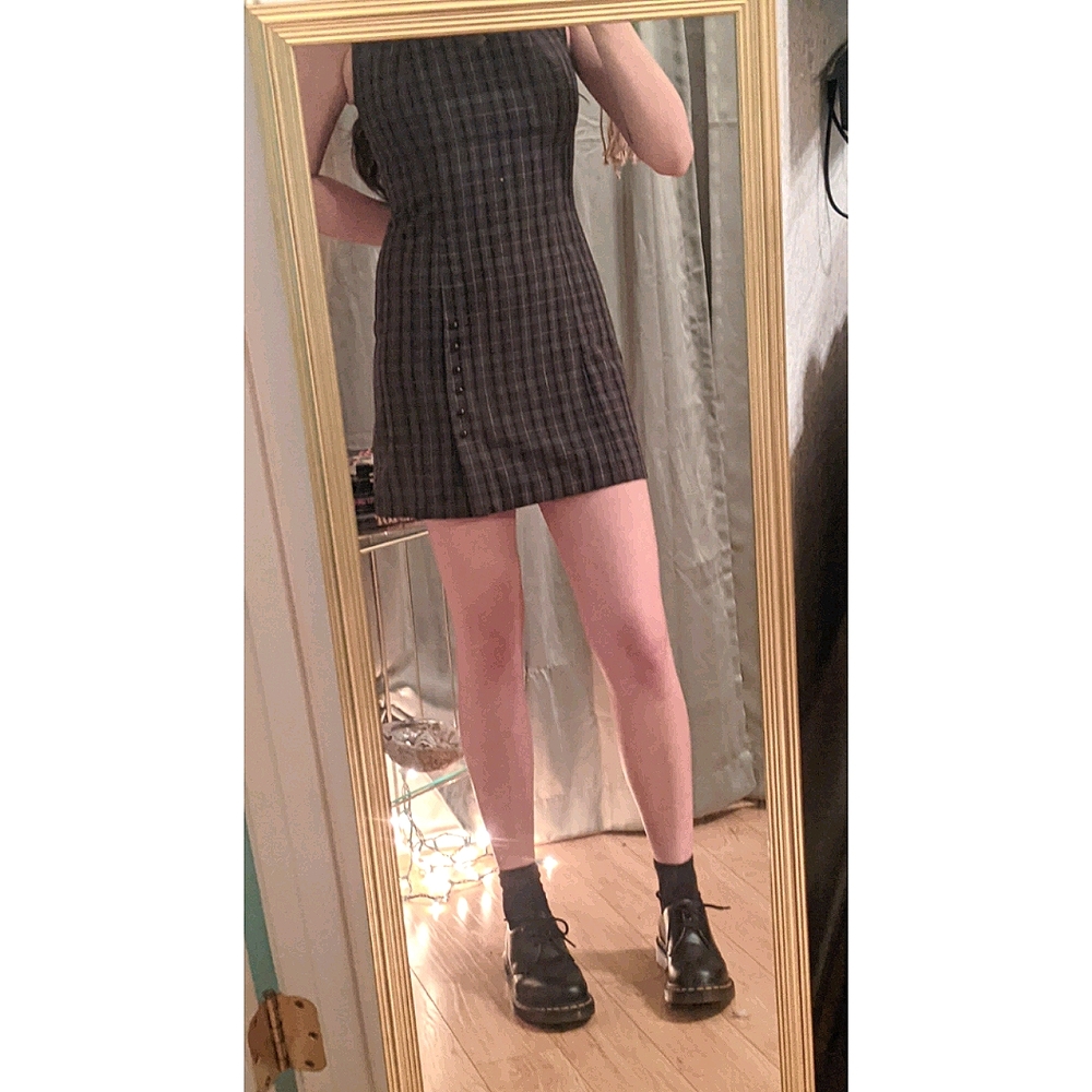 90s Plaid Mini Dress